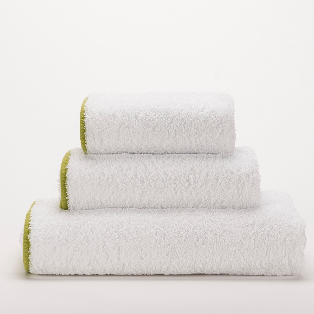 Surf Egyptian Cotton Towels 165 by Designer Abyss & Habidecor in Apple Green